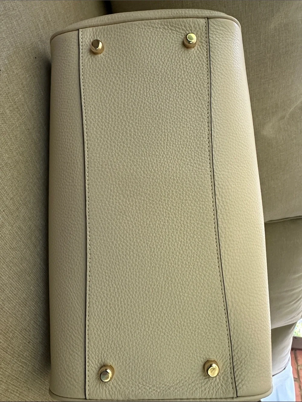 Rowan Large Satchel Bag in Ivory - Picture 5 of 9